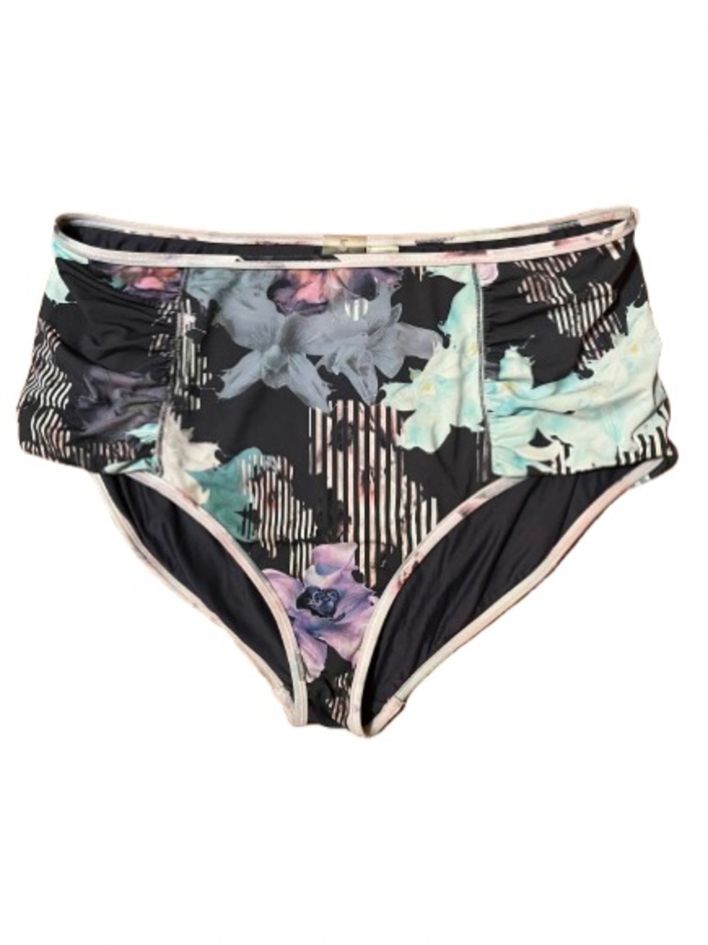 CALIA By Carrie Underwood High-Waist Floral Bikini Bottoms Floral Size XL